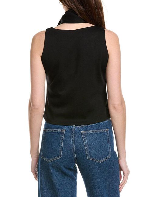 7021 Black Sleeveless Top