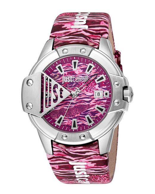 Just Cavalli Pink Scudo Watch