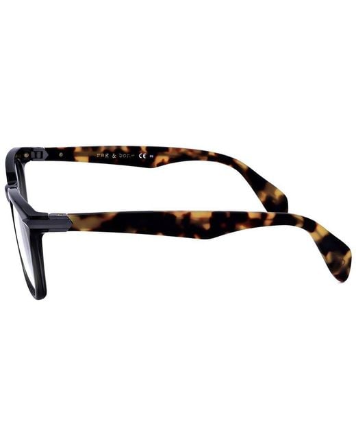 Rag & Bone Black 49Mm Optical Frames