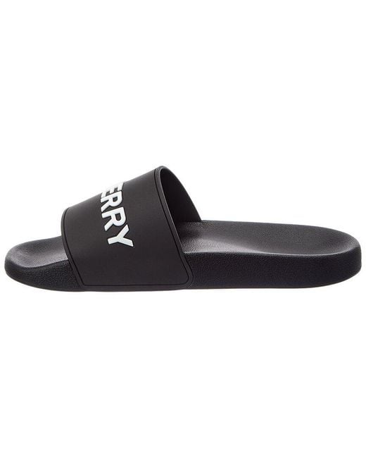 Burberry Black Rubber Slide for men