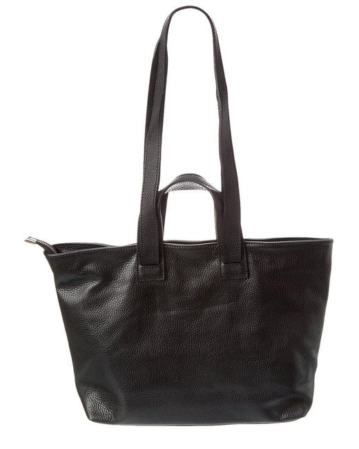 Persaman New York Black Adelaide Leather Tote