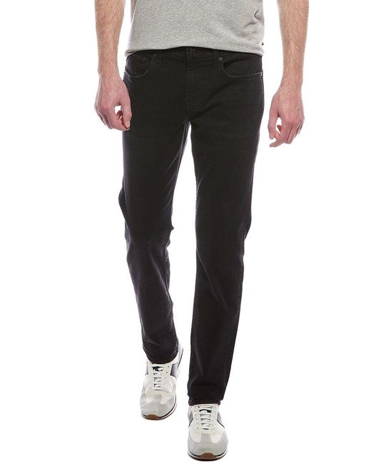 7 For All Mankind Black Slimmy Tapered Snook Modern Slim Jean for men