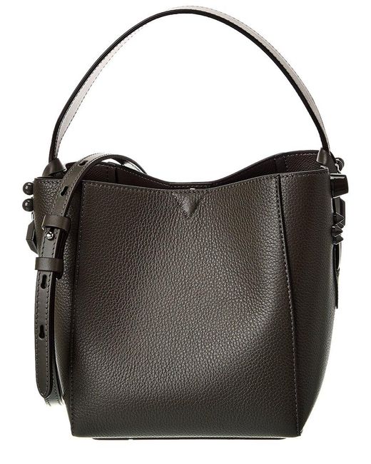 Christian Louboutin Black Cabachic Mini Leather Bucket Bag
