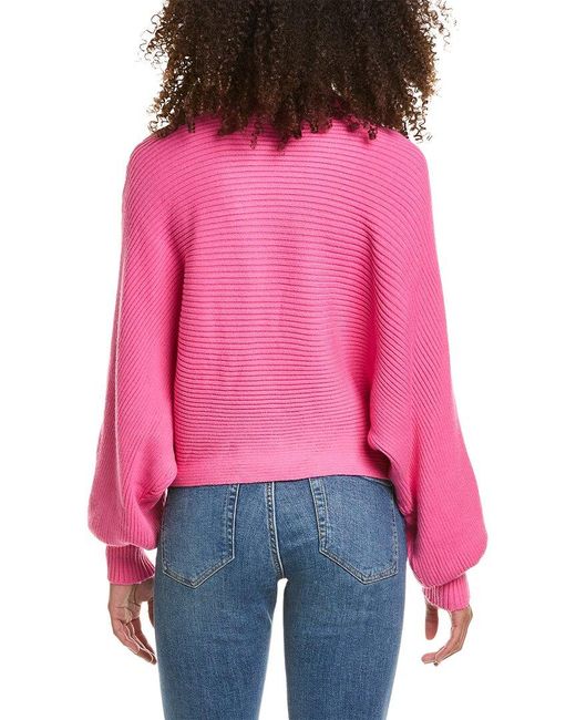 7021 Pink Dolman Sweater