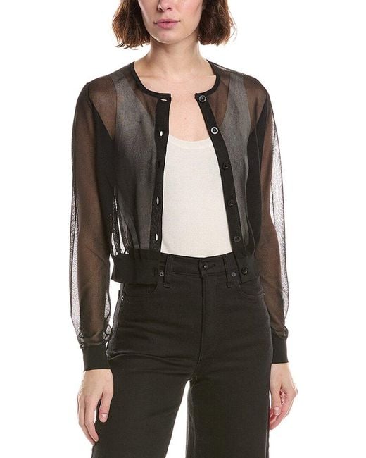FRAME Black The Luxe Cardigan