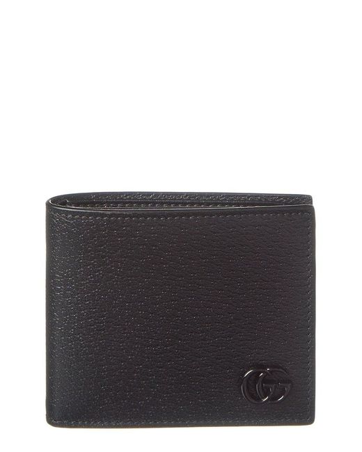 Gucci Black GG Marmont Leather Bifold Wallet for men