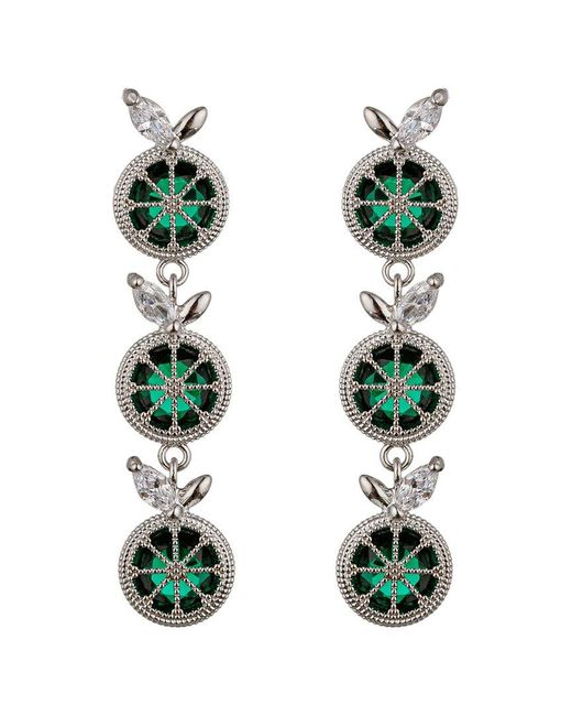 Eye Candy LA Green The Luxe Collection Cz Mini Lime Drop Earrings