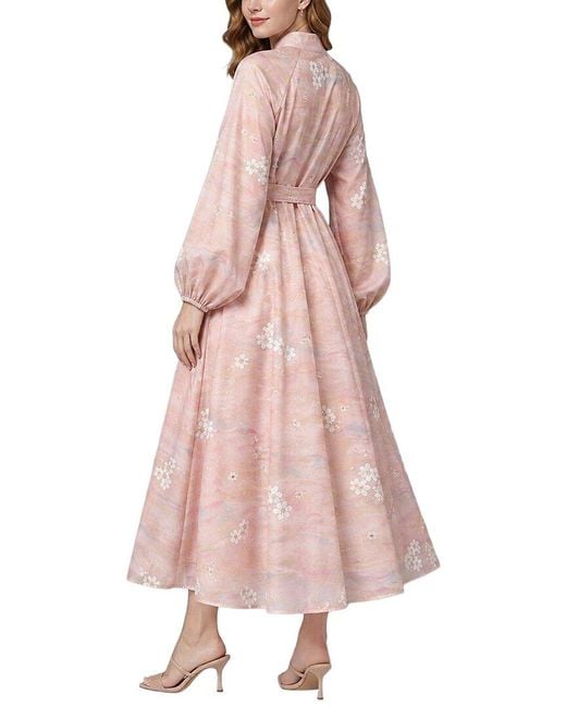 Tedora Pink Maxi Dress