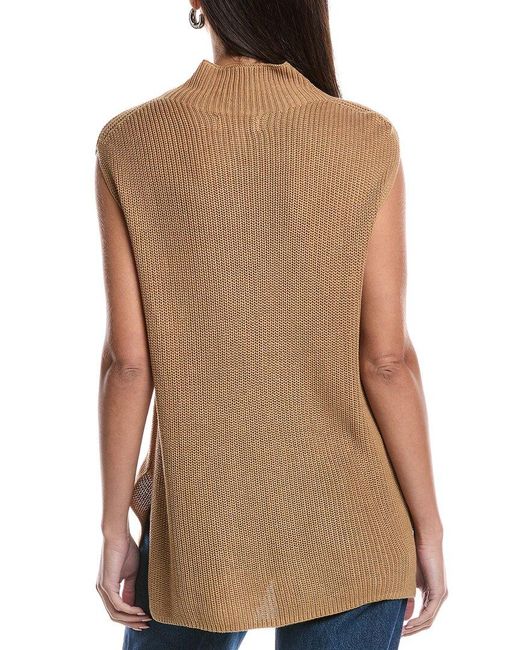 Bella Dahl Natural Mock Neck Sweater Vest