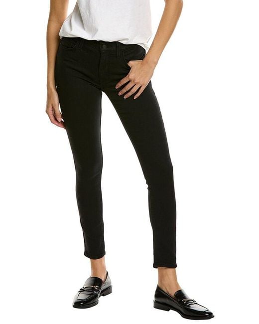 Hudson Jeans Natalie Mid-rise Super Skinny Ankle Cut Jean in Black | Lyst