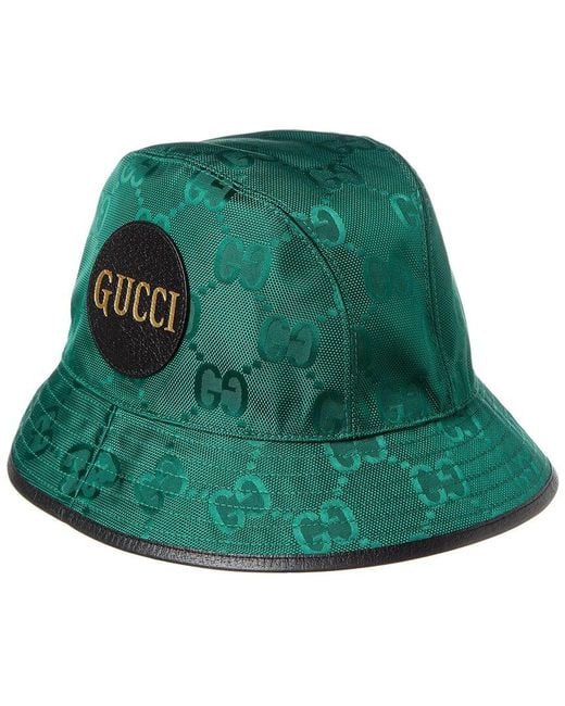 Gucci Green Off The Grid Bucket Hat for men