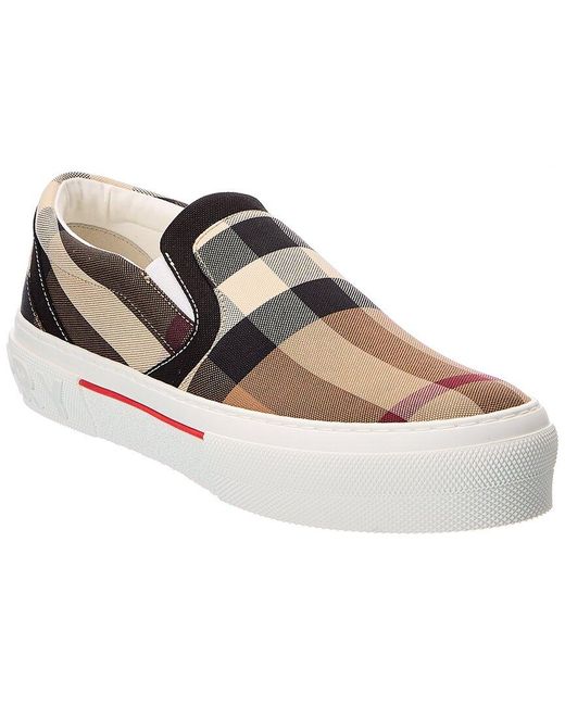 burberry slip ons womens