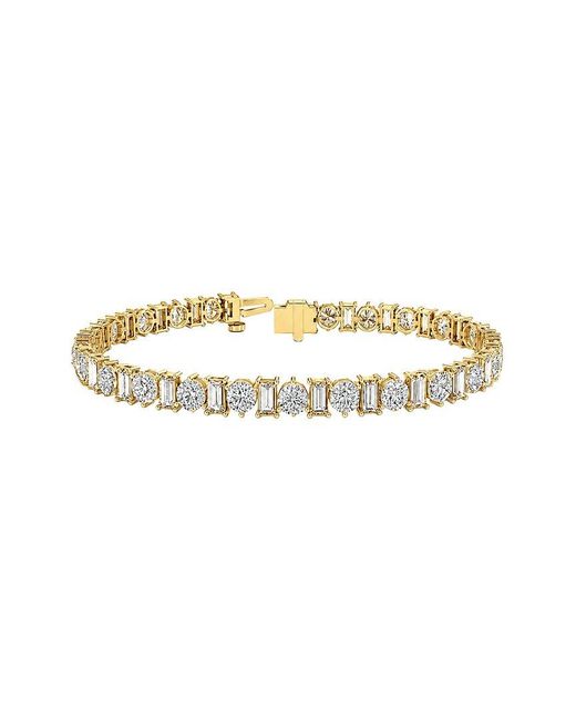 Lab Grown Diamonds White 14K 11.52 Ct. Tw. Lab-Grown Diamond Tennis Bracelet