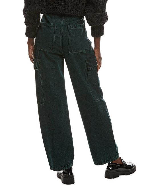 Sandro Black Denim Cargo Pant