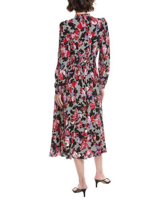 Diane von Furstenberg Red Erica Shirtdress