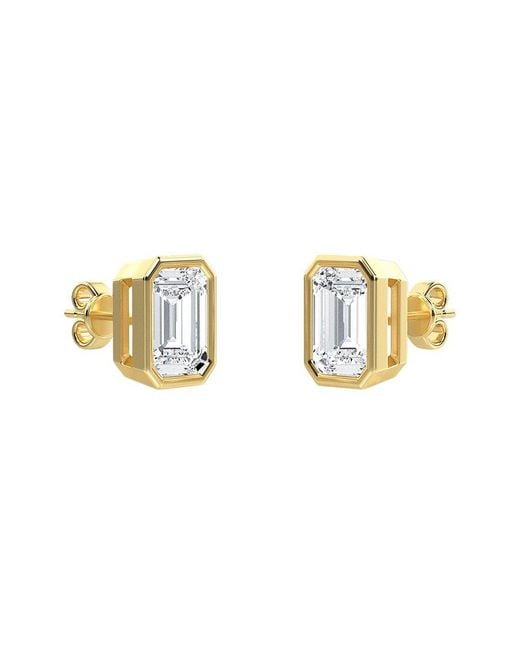 Diana M Metallic Diana M. Fine Jewelry 14k 1.03 Ct. Tw. Lab Grown Diamond Studs