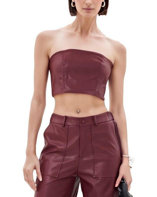 Extro & Vert Red Agnes Bandeau Top