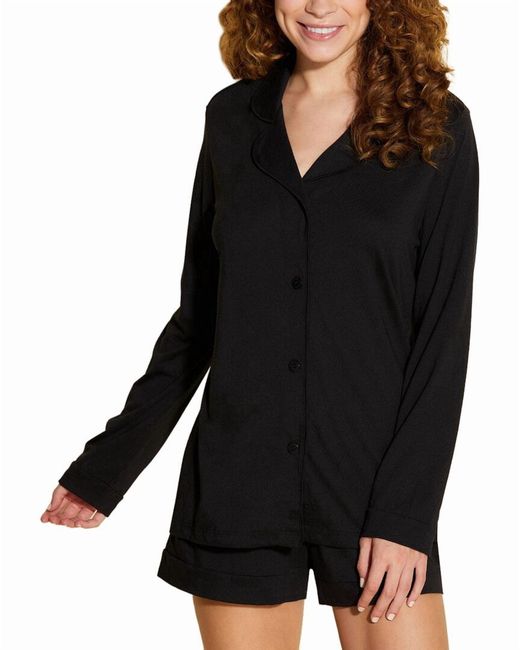 Cosabella Black 2Pc Bella Top Boxer Pajama Set