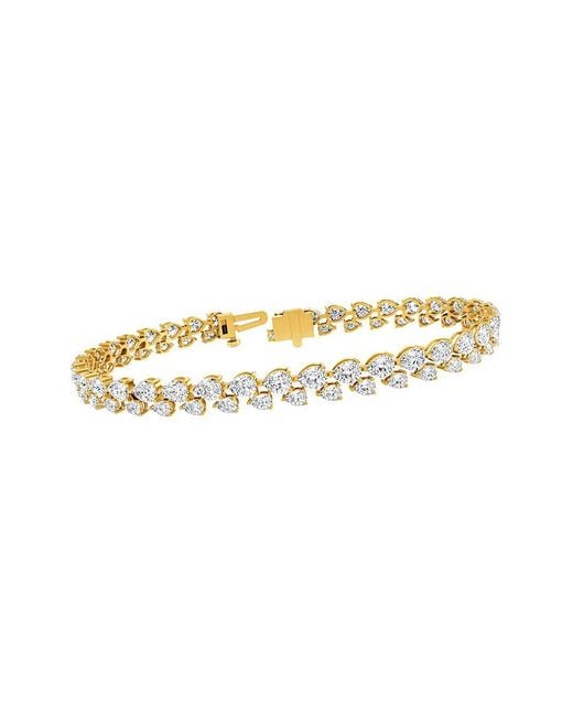 Lab Grown Diamonds Metallic 14K 6.00 Ct. Tw. Lab-Grown Diamond Tennis Bracelet