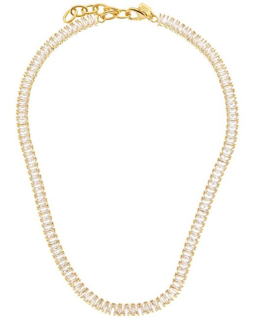 Crystal Haze Jewelry Metallic 18K Plated Cz Statement Necklace