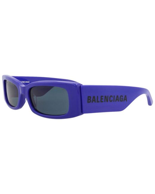 Balenciaga Blue 56Mm Sunglasses