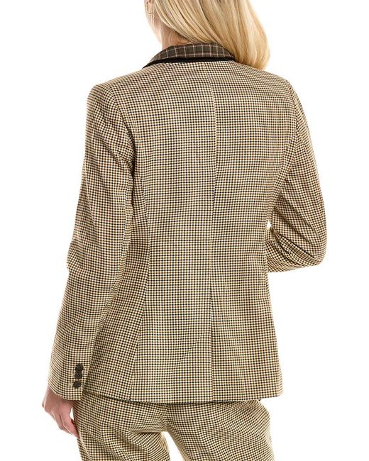 Vince Camuto Natural Turned Collar Blazer
