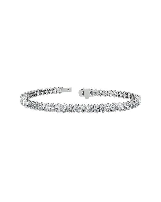 Lab Grown Diamonds White 14K 9.22 Ct. Tw. Lab-Grown Diamond Tennis Bracelet