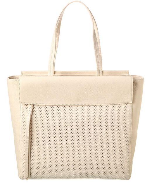 Dolce Vita Natural Perforated Leather Tote