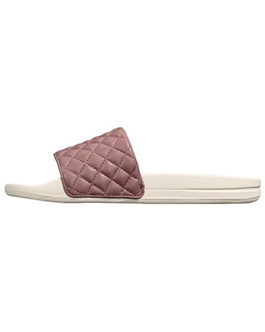Athletic Propulsion Labs Pink Lusso Leather Slide