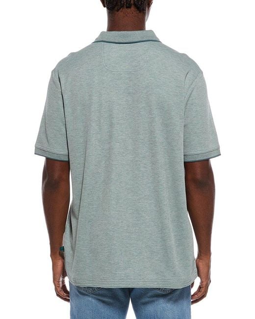 Tommy Bahama Blue Emfielder Johnny Collar Polo Shirt for men