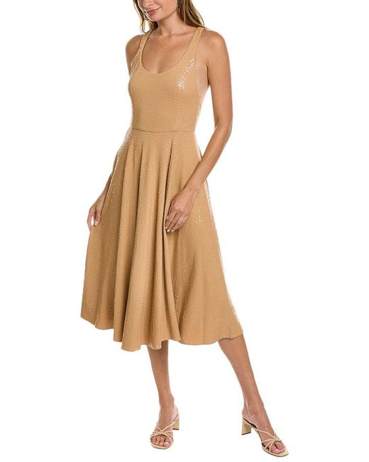Michael Kors Jersey Racerback Dance Dress in Natural Lyst