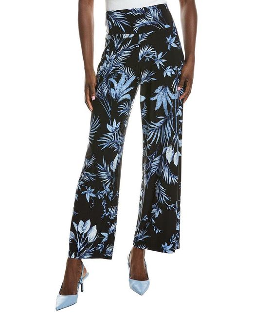 Anne Klein Blue High Rise Palazzo Pant
