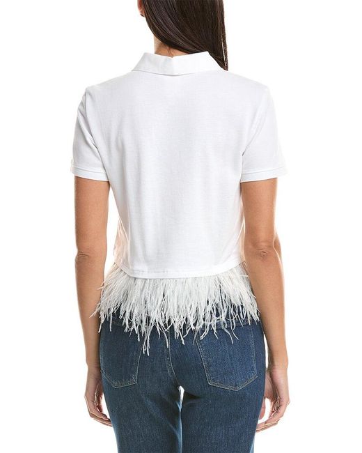 Cinq À Sept White Reign Pique Top