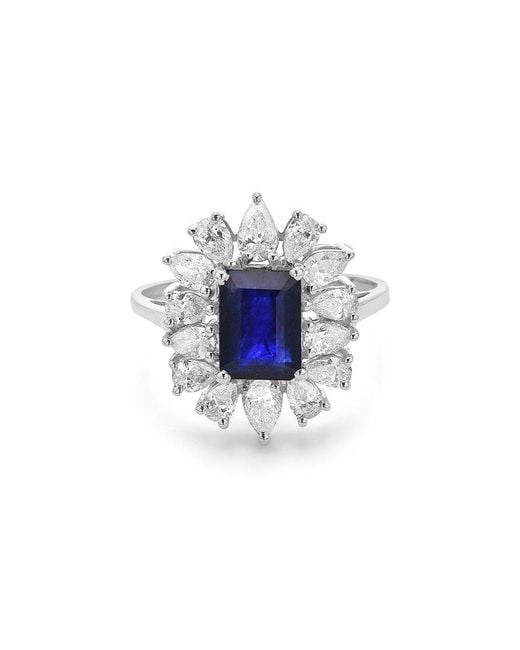 Forever Creations USA Inc. Blue Forever Creations 14k 3.05 Ct. Tw. Diamond & Sapphire Ring