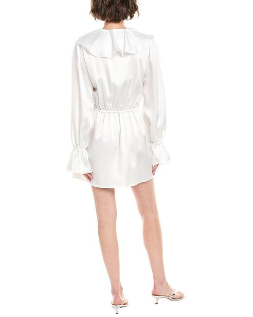 WeWoreWhat White Ruffle Mini Dress