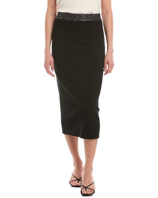 A.L.C. Black Jane Midi Skirt