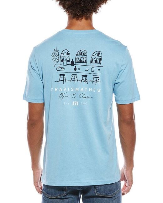 Travis Mathew Blue Gelato Tasting Shirt for men
