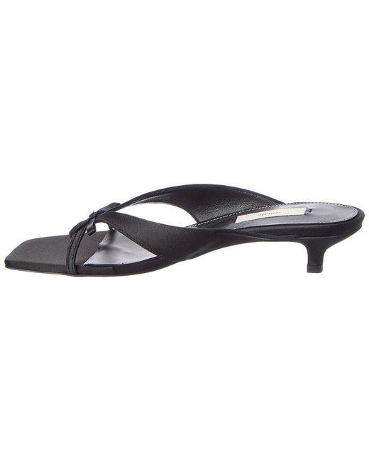 Totême Black Satin Sandal