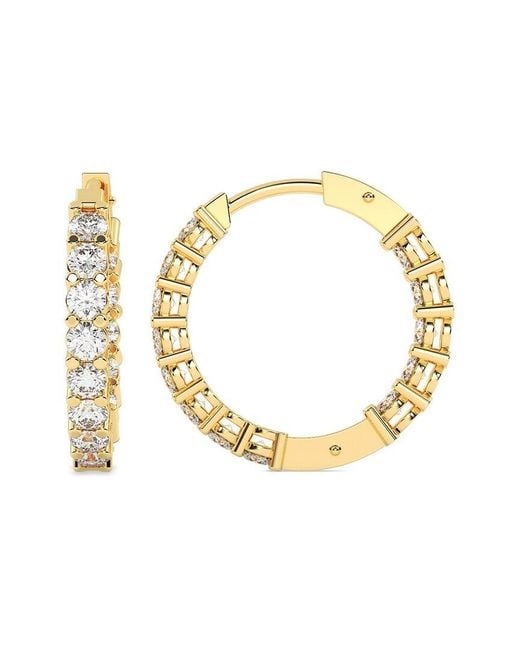 Lab Grown Diamonds Metallic 14K 2.00 Ct. Tw. Lab-Grown Diamond Earrings