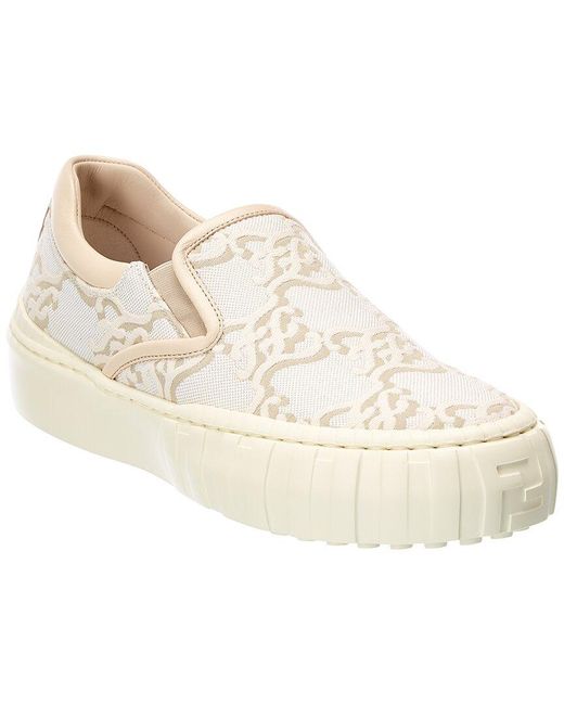 fendi force canvas sneaker