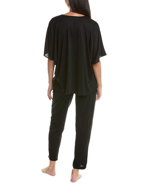 Natori Black 2pc Pajama Set