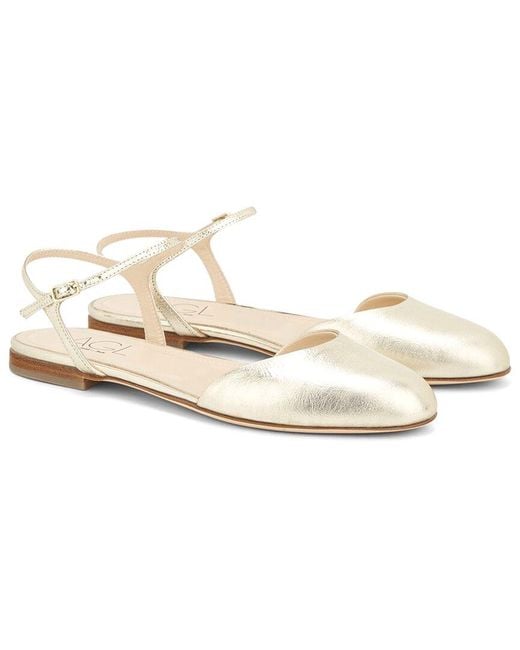 Agl Attilio Giusti Leombruni White Milly Leather Slingback