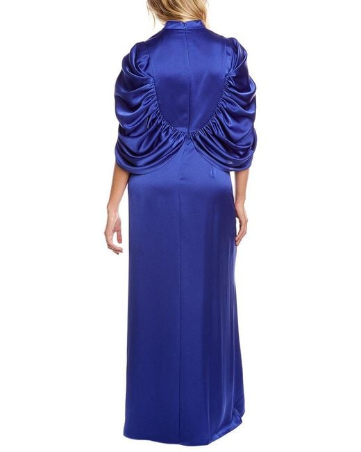 THEIA Blue Carrie Gown
