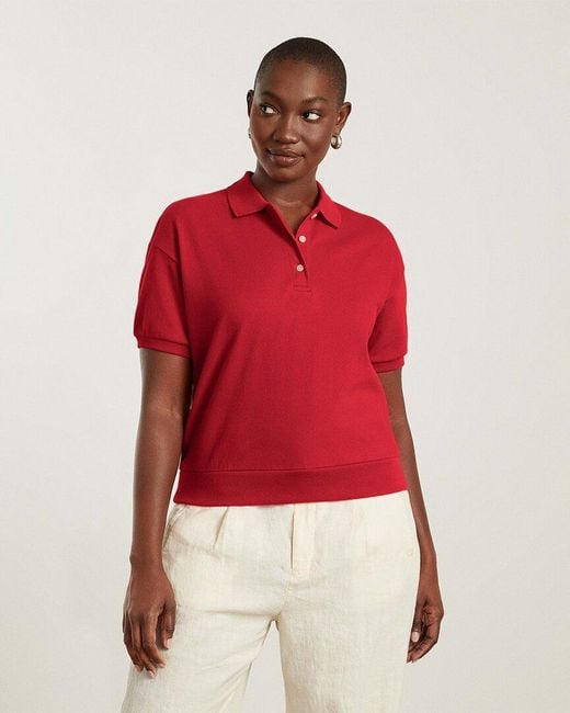Everlane Red The Oversized Polo