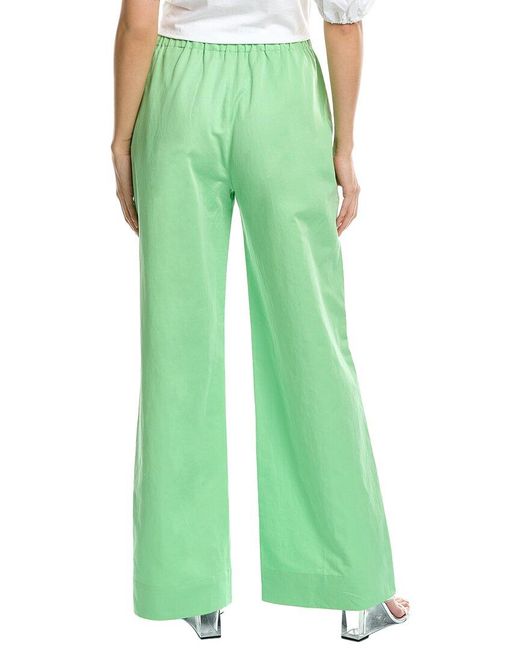 A.L.C. Green Allie Linen-blend Pant