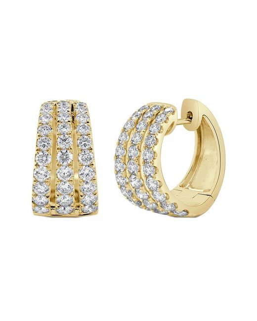 Sabrina Designs Metallic 14k 2.23 Ct. Tw. Diamond Huggie Earrings