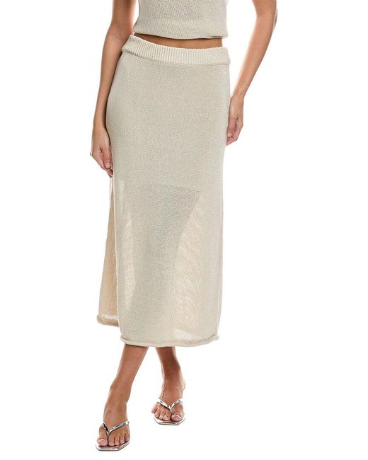 A.L.C. Natural A..C. Anne Midi Skirt