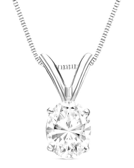 Amairah White 14K 4.00 Ct. Tw. Lab-Grown Diamond Solitaire Pendant Necklace