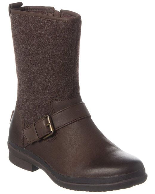 Ugg Brown Robbie Leather Boot