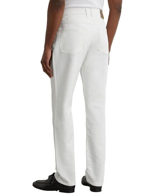 Reiss White Bishopsgate Soft Touch Je Jean for men